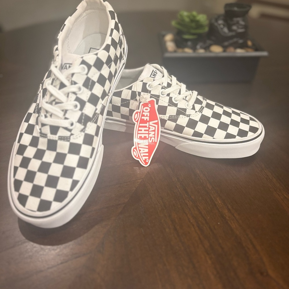 Vans Black and White Checkerboard Shoes